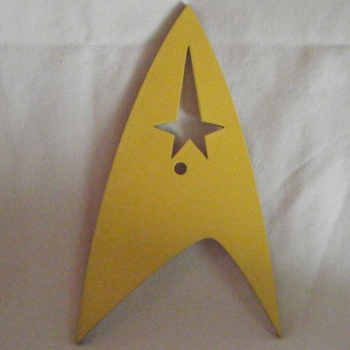 Star Trek (Yellow) Symbol Art Insert for Build-A-Clocks