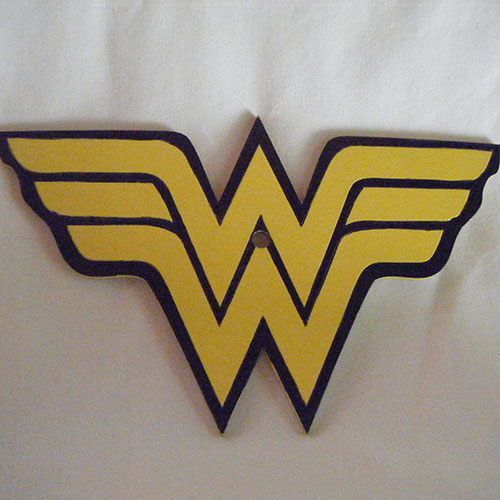 Wonder Woman Symbol Art Insert for Build-A-Clocks