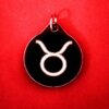 Taurus Zodiac Symbol Wooden Necklace and Pendant