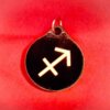 Sagittarius Zodiac Symbol Wood Necklace and Pendant
