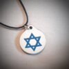 Star of David Wood Necklace