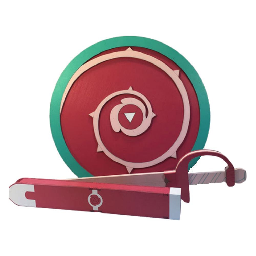Rose Quartz Shield Sword and Scabbard Set from Steven Universe Cartoon