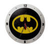 Batman Clock on Black Background