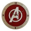 Avengers Clock on Red background