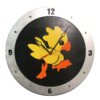 Chocobo Clock on Black Background