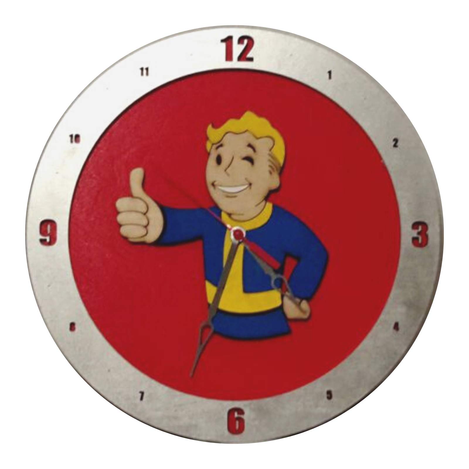Vault Boy Build A Clock Fan Inspired 14" Fallout Wall Clock