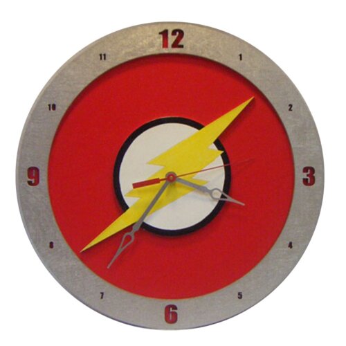 Flash Clock on Red background