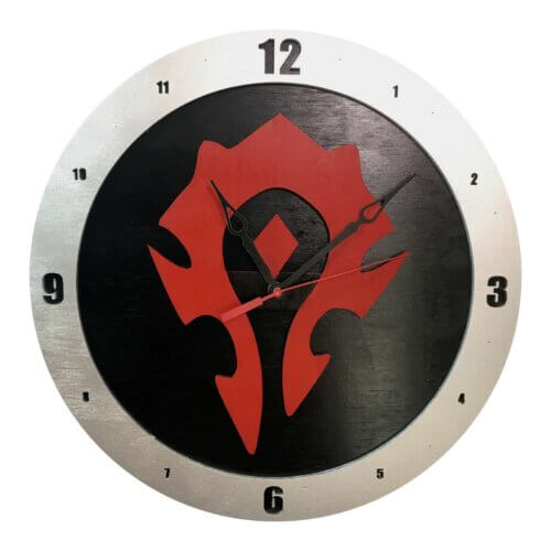 Horde Clock on Black Background