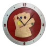 Infinity Gauntlet Clock on Red background