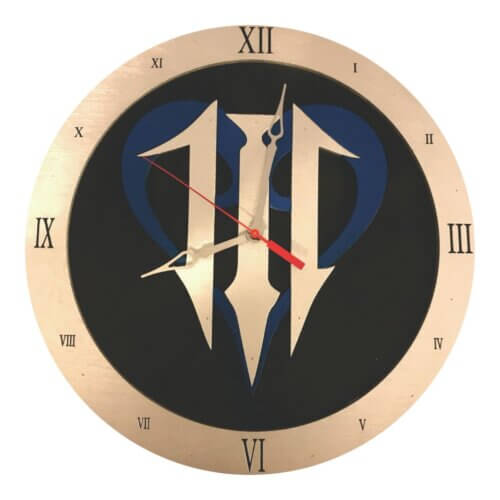 Kingdom Hearts III Clock with roman numeral frame