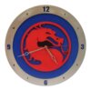 Mortal Kombat Clock on Blue Background
