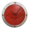 Red Hood Clock on Red background