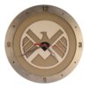 Shield Clock on Beige background