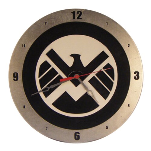 Shield Clock on Black background
