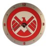 Shield Clock on Red background