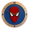 Spiderman Clock on Blue background