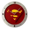 Superman Clock on Red background