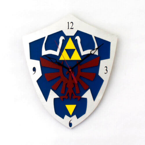 Hylian Shield Clock from Legend of Zelda