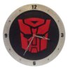 Autobot Transformers Clock on Black Background