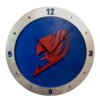 Fairy Tails Clock on Blue Background
