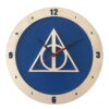 Hallows Harry Potter Clock on Blue Background