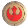 Star Wars Rebel Clock on Beige Background