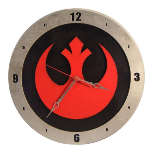 Star Wars Rebel Clock on Black Background