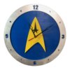Star Trek Clock on Blue Background