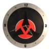 Star Trek Klingon Clock on Black Background