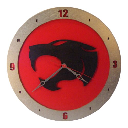 Thundercats Clock on Red Background
