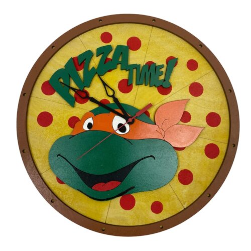 TMNT Pizza Time MichelAngelo CLock