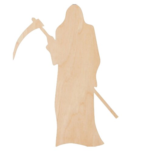 Grim Reaper DIY Unfinished Wood Craft to color or paint