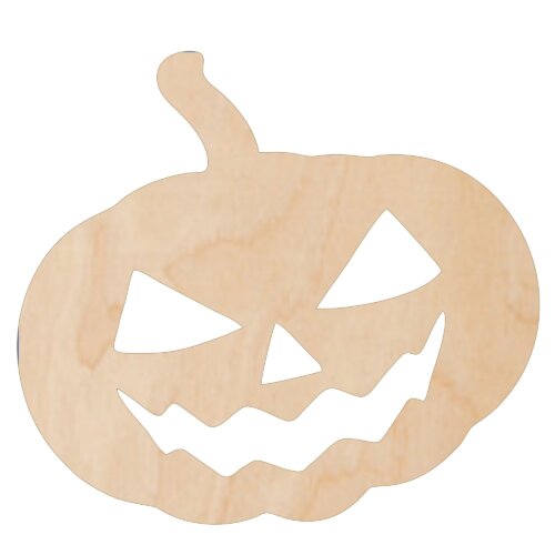 Pumpkin DIY Unfinished Wood Craft to color or paint