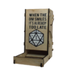 Critical Fail Dice Tower Front