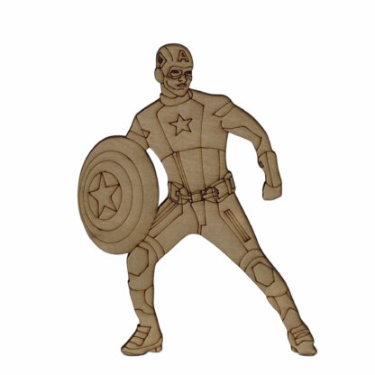 Captain America Superhero Wood Craft