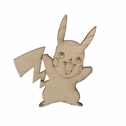 Pikachu from Pokemon Video Game Wood Craft
