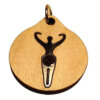 Goddess Wood Necklace and or Keyring