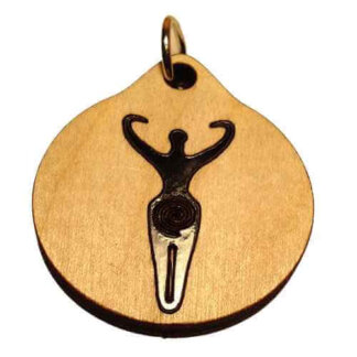 Goddess Wood Necklace and or Keyring