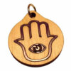 Hand Fatima Wood Necklace and or Keyring