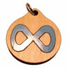 Infinity Wood Necklace and or Keyring