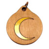 Moon Wood Necklace and or Keyring