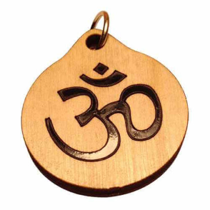 Om Wood Necklace and or Keyring