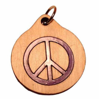 Peace Wood Necklace and or Keyring