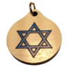 Star of David Wood Necklace and or Keyring