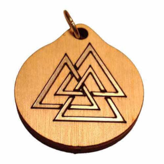 Valknut Wood Necklace and or Keyring