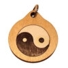 Ying-Yang Wood Necklace and or Keyring