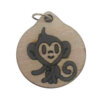 Boy Monkey Wood Necklace and or Keyring