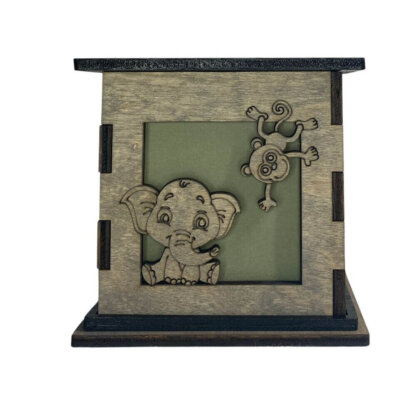 Zoo Animals Decorative Light Up Gift Boxes