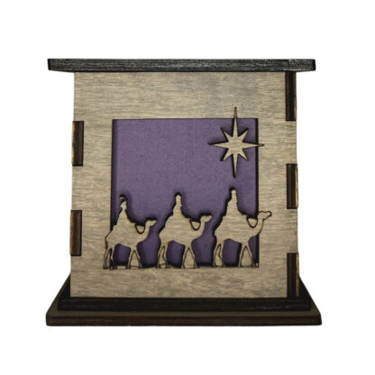 Three Wise Men Decorative Light Up Gift Boxes