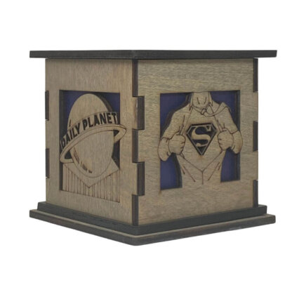 Superman Decorative Light Up Gift Boxes